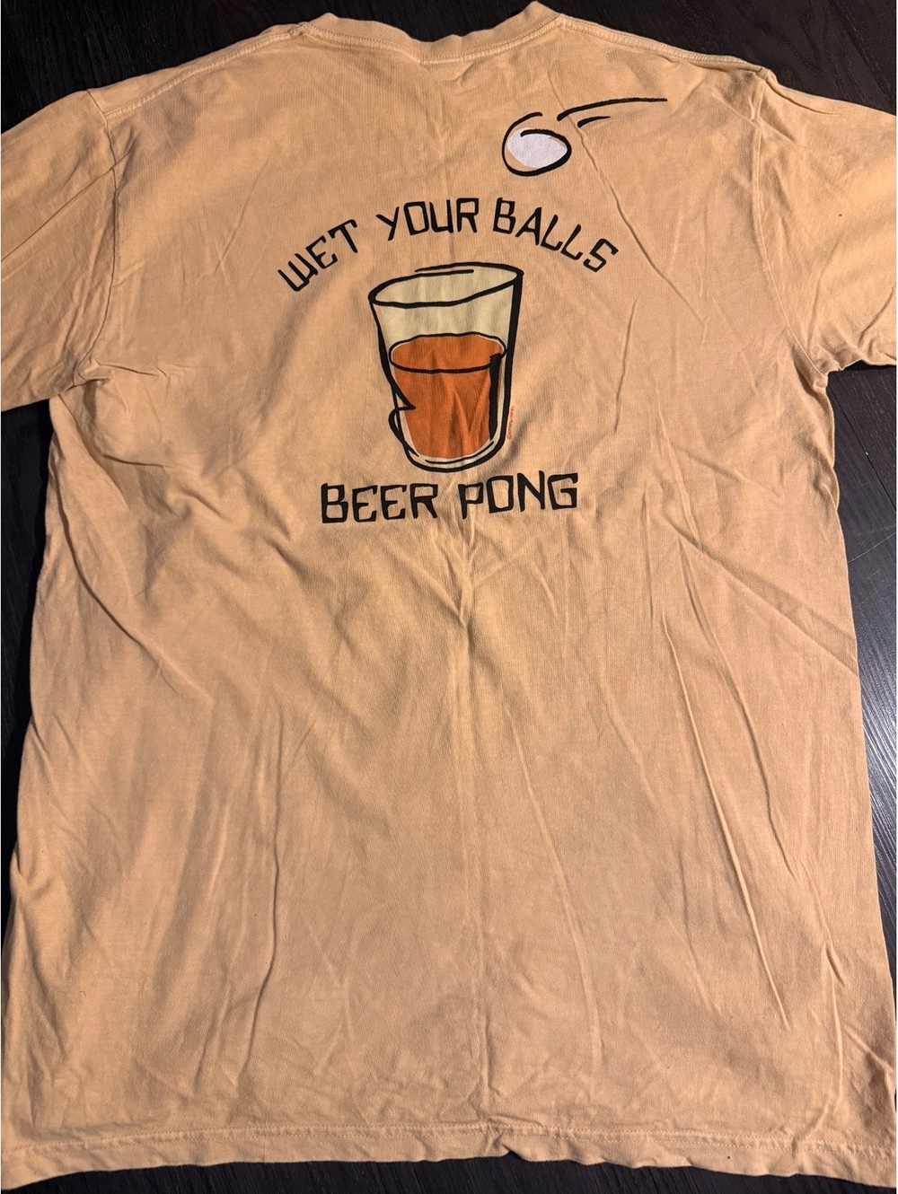 Vintage Crazy Shirts Beer Dyed Beer Pong Graphic Tee